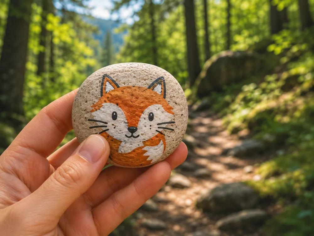 Painted stone — Forest Friend